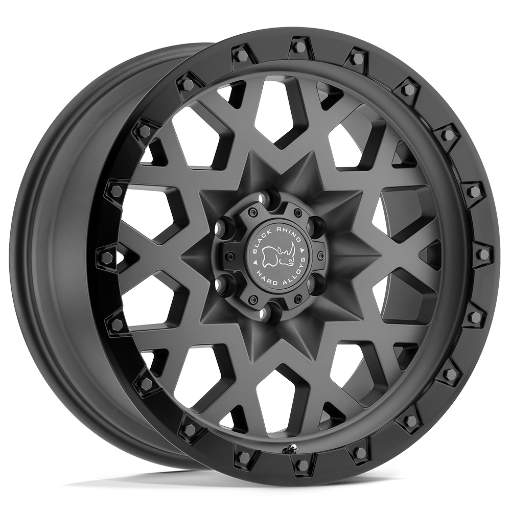 Black Rhino SPROCKET MATTE GUNMETAL W/ BLACK RING 20X9.5 6x135 et6 87.1