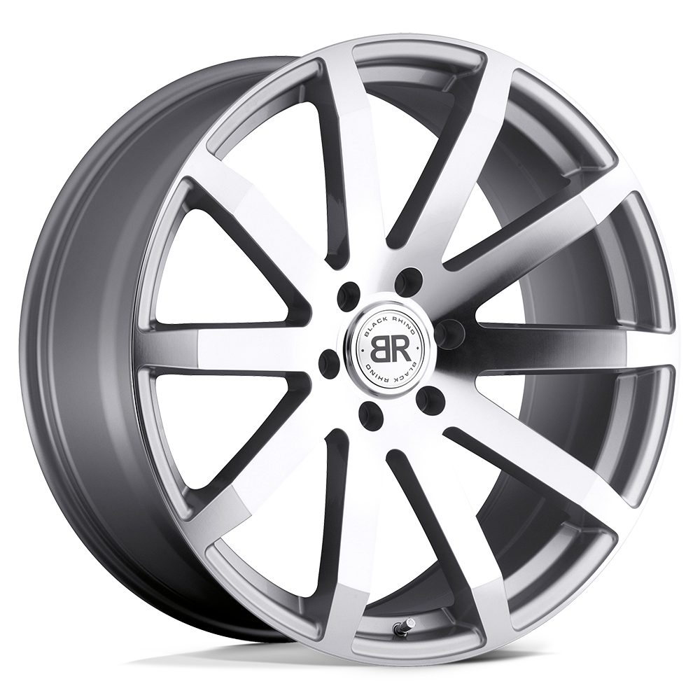 Black Rhino TRAVERSE SILVER W/ MACHINE-CUT FACE 20X9 6x139.7 et15 112.1