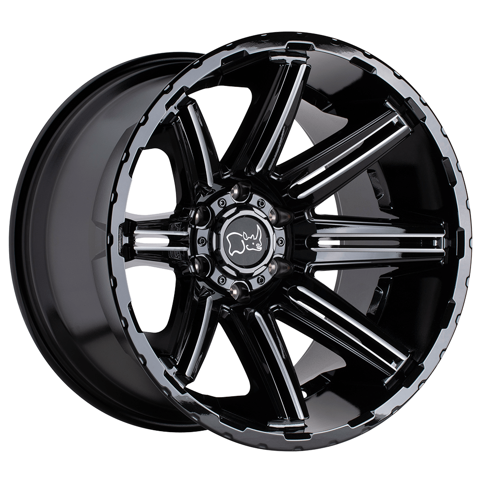Black Rhino RAMPAGE GLOSS BLACK 20X12 6x139.7 et-44 112.1