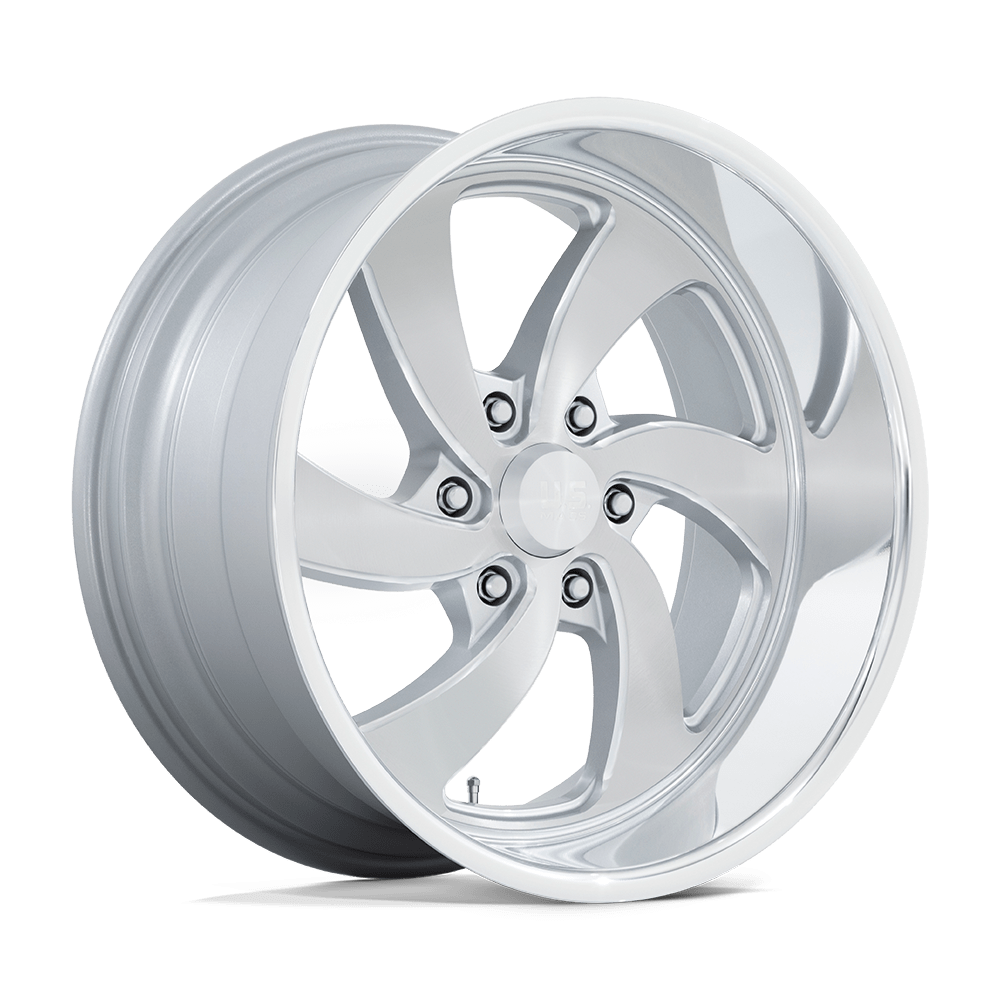 US Mag 1PC U134 DESPERADO SILVER BRUSHED FACE MILLED DIAMOND CUT LIP 20X8 6x139.7 et1 90.7