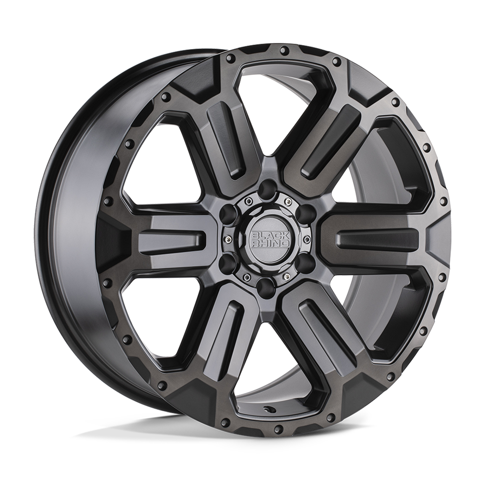 Black Rhino WANAKA MATTE GUNMETAL W/ BRUSHED FACE & GUNMETAL TINT 20X9 6x114.3 et35 76.1