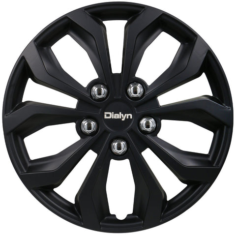 Dialyn Hubcaps Style 132 - 14" Matte Black - Set of 4