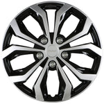 Dialyn Hubcaps Style 132 - 15" Silver/Black - Set Of 4