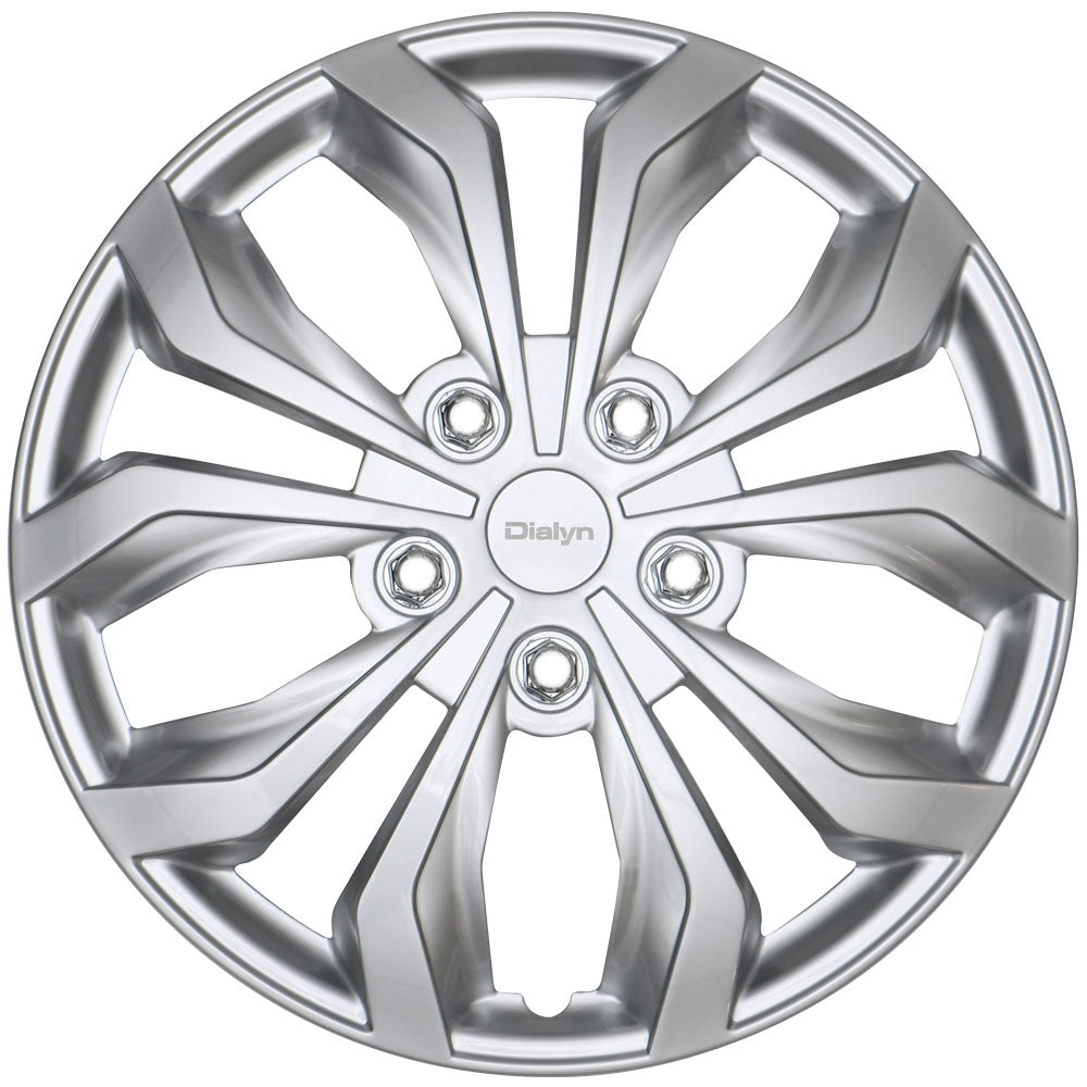 Dialyn Hubcaps Style 132 - 15" Silver - Set Of 4