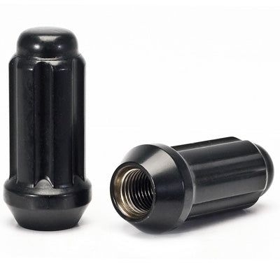 6 Spline Black Nut 2PC 60° Seat-1/2" RH-19/21/22mm Hex-Premium