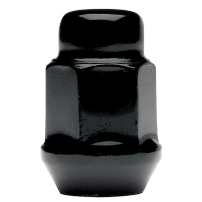 Acorn Black Nut 1PC 60° Bulge-12x1.50mm-19mm Hex