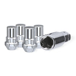 Acorn Chrome Lock Nut Long 60° Bulge-14x2.00mm-19/21mm Hex (PKG/4)