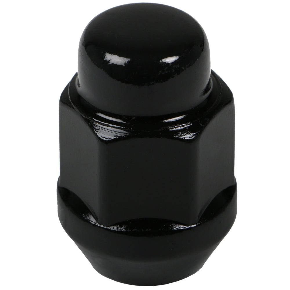 Acorn Black Nut 2PC 60° Bulge-12x1.25mm-19mm Hex