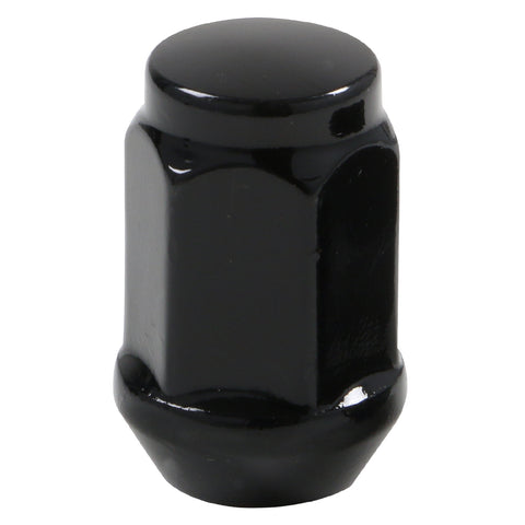Acorn Black Nut 1PC 60° Bulge-12x1.50mm-19mm Hex