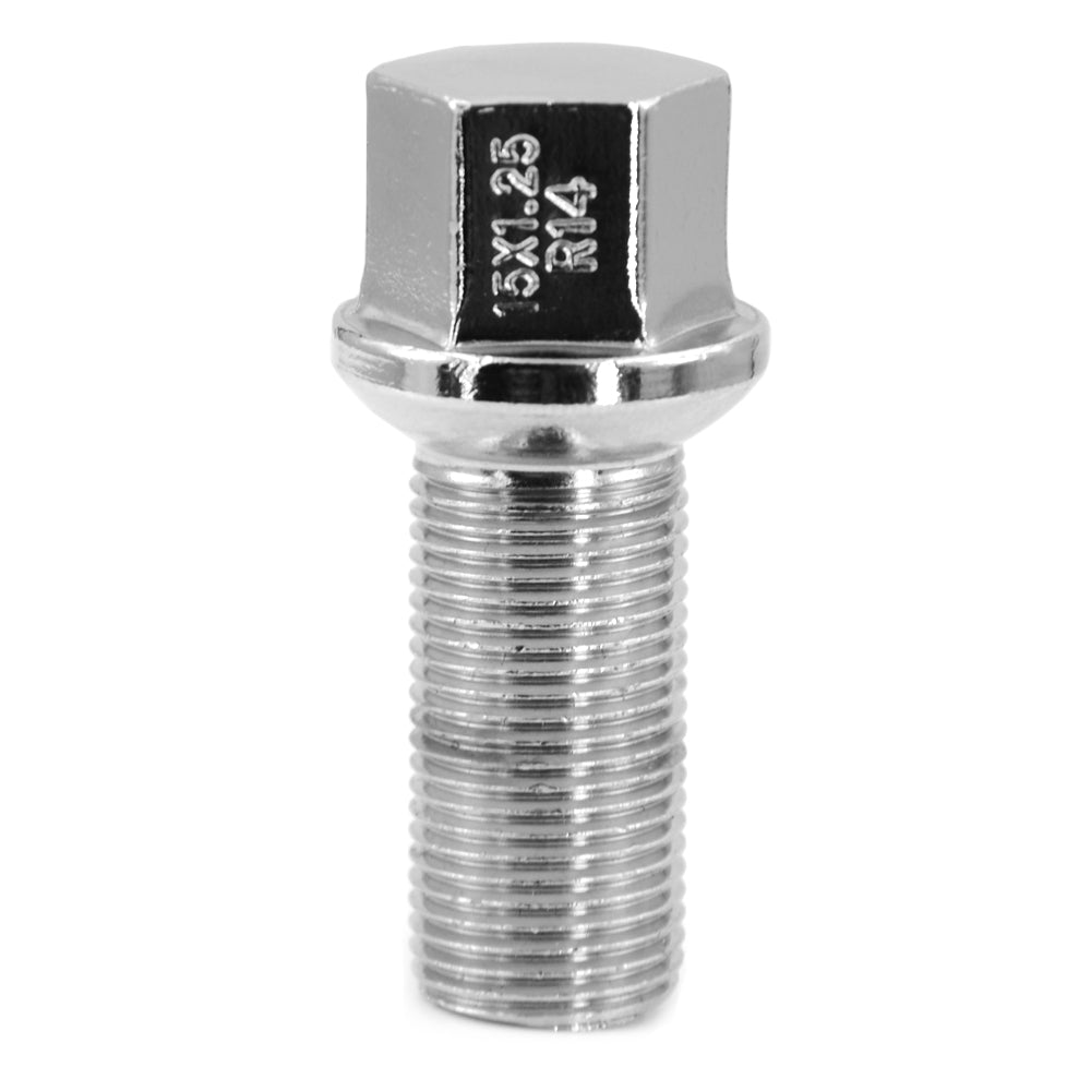 Acorn Chrome Bolt R14 Radius Seat-15x1.25mm-30mm Shank-17mm Hex