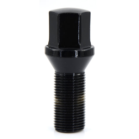 Acorn Black Chrome Bolt 60° Seat-15x1.25mm-28mm Shank-17mm Hex