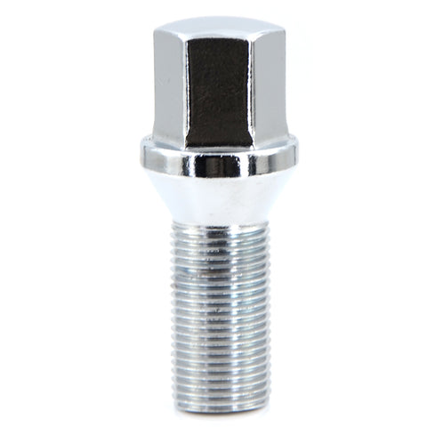Acorn Chrome Bolt 60° Seat-15x1.25mm-28mm Shank-17mm Hex