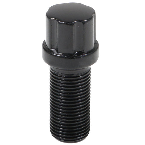 6 Spline Black Bolt R14 Radius Seat-15x1.25mm-28mm Shank-17/19/21mm Hex