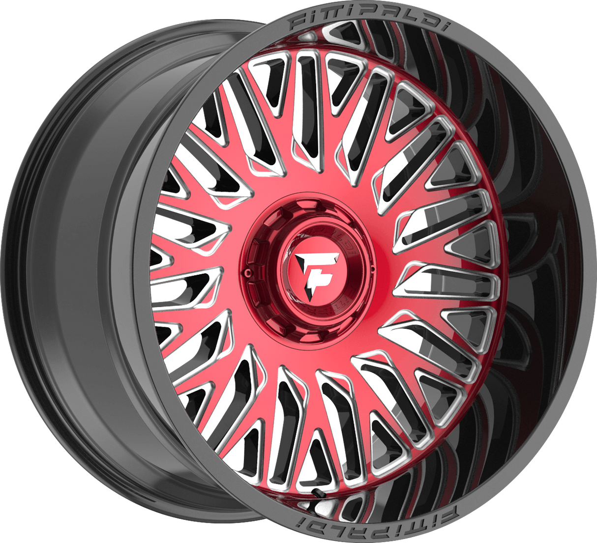 Fittipaldi Offroad FA07 Gloss Black w/ Red Machined Face and Milled Windows