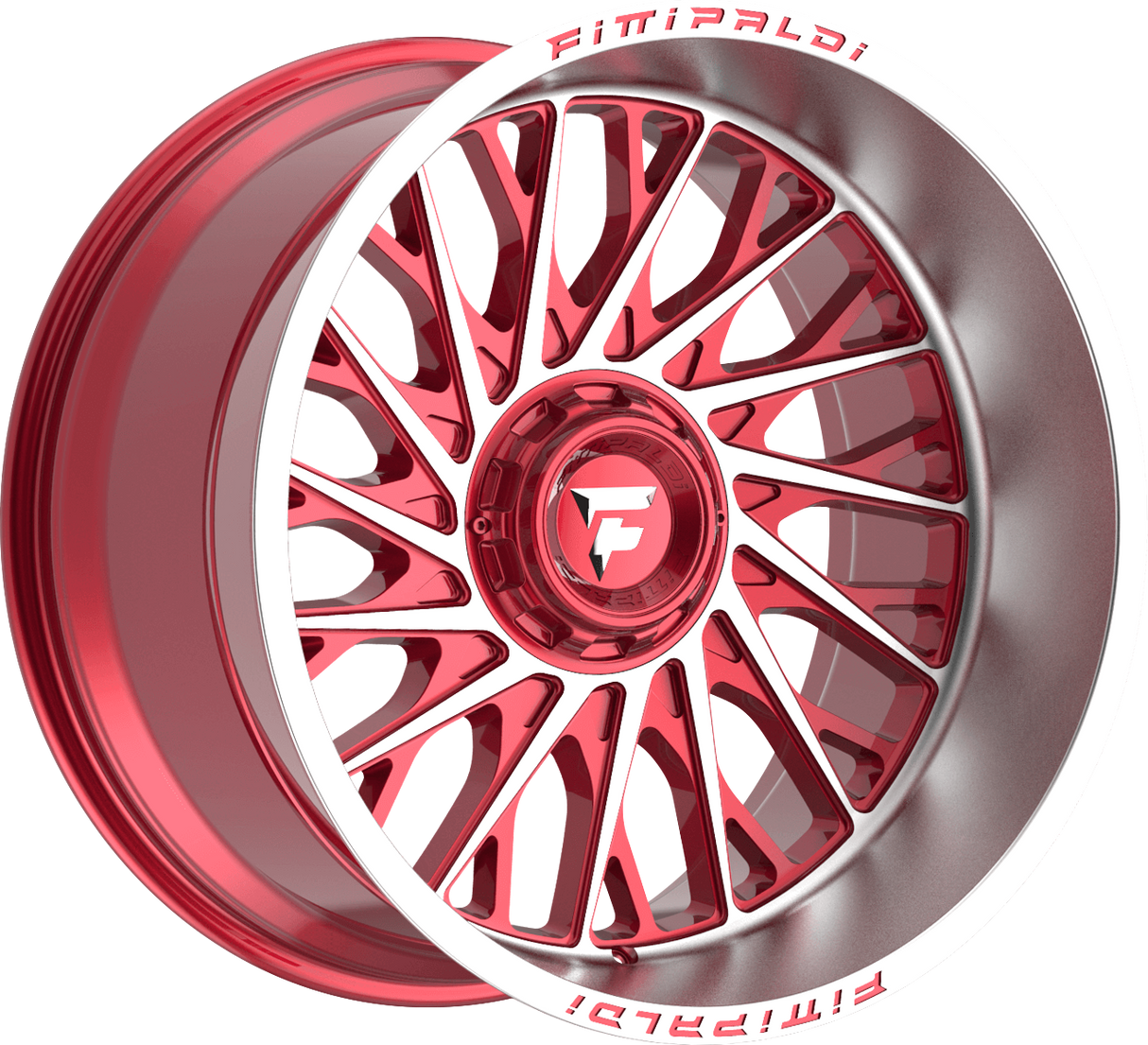 Fittipaldi Offroad FA08 Gloss Red w/ Machined Face and Spokes